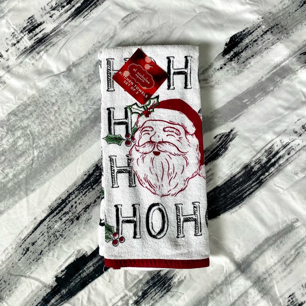 St. Nicholas Square Santa Kitchen Towels - 2 pk
